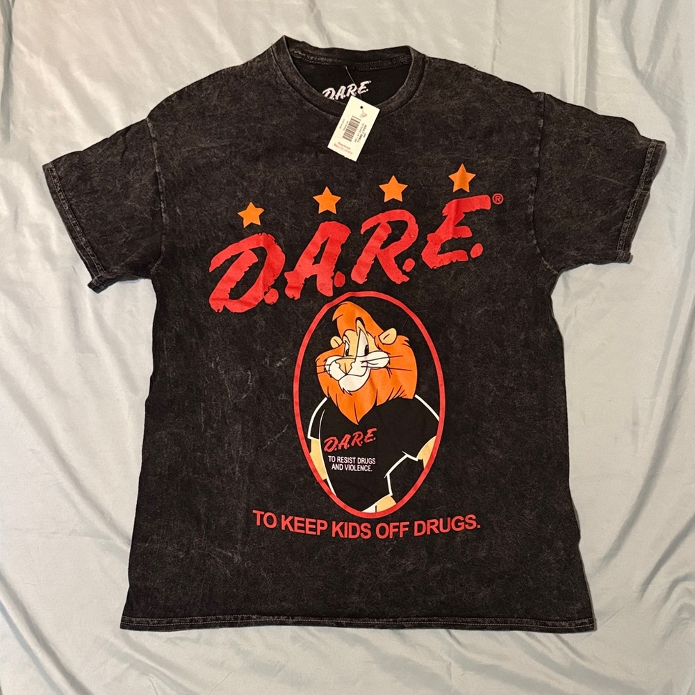 Black Spencer’s DARE ft Daren the Lion Adult Small T-Shirt